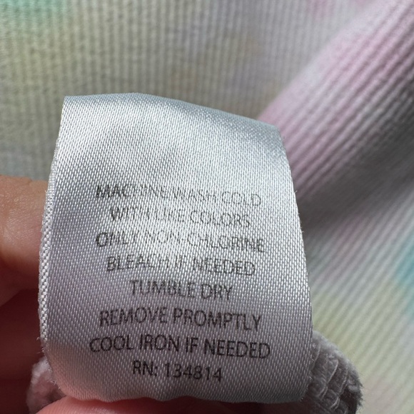 The Original Large corded Crew OHIO State Buckeyes in Rainbow Tie-Dye - Picture 8 of 9